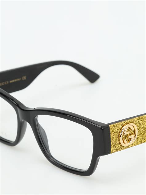 gucci with pink glitter temples|Women's Designer Optical Frames .